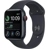 Apple Watch SE 2024 GPS + Cellular 40 mm Aluminiumgehäuse Mitternacht, Sportarmband Mitternacht S/M