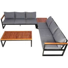 Mendler HWC-L26 Lounge-Set dunkelgrau