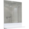 Wandspiegel mit Ablage HWC-B19, Badspiegel Badezimmer, hochglanz 75x80cm ~ weiß