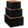 5five simply smart Aufbewahrungsboxen-Set Bava 3-tlg. schwarz