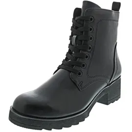 Marco Tozzi Damen Stiefeletten zum Schnüren mit Blockabsatz mit Reißverschluss, Schwarz 9425174