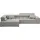 INOSIGN Ecksofa »Ancona incl. Kopfteilverstellung, Breite 319cm, L-Form«, wahlweise motorische Sitztiefenverstellung, auch in Cord + Easy Care, grau