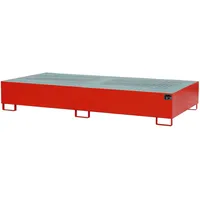 Bauer Südlohn Auffangwanne AW 1000-2, lackiert, Feuerrot