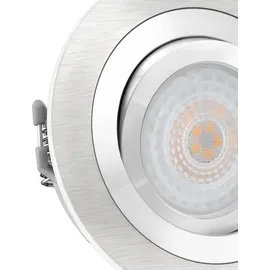 SSC-LUXon Einbaustrahler 2er Pack rund weiß Aluminium