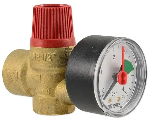 WATTS Sicherheitsventil 1/2'' - 2,5 bar - bis 110°C - Auslass 3/4'' IG - 0215725