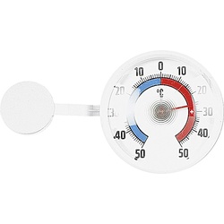 10x TFA Fensterthermometer, Thermometer + Hygrometer, Weiss