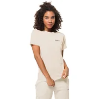Jack Wolfskin Essential Kurzarm-t-shirt - Panna Cotta - XS