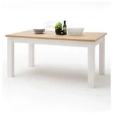 Lomadox Esszimmer-Tisch BRASILIA-05 Tischplatte in Grandson Oak & Gestell Pinie Aurelio - B/H/T: 160/77/90cm - Braun