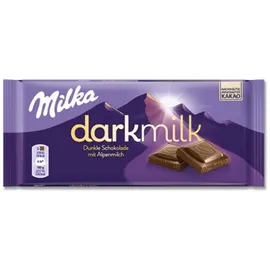 MILKA Darkmilk Alpenmilch Schokoladentafel 85 g