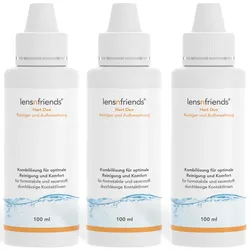 lensnfriends hart duo - Kombilösung für formstabile Linsen (3x 100ml) früher COOL