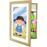 Relaxdays Bilderrahmen Klappbar Beige 32x25,5 cm 3er Set