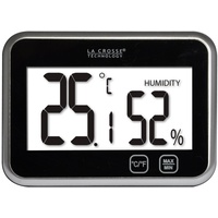 LA CROSSE TECHNOLOGY La WT133-BLA Thermo-/Hygro-Schwarz, 95 x 70