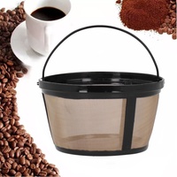GAESHOW Kaffee Dauerfilter mit Griff, Kaffeefilter Mesh Korb, Edelstahl Kaffee Mesh Filter, Wiederverwendbar Kaffeefilter Geeignet für Coffee Maschinen