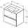 Ideal Standard Eurovit Plus Möbelwaschtisch 61 x 45 x 56,5 cm (R0572Y9)