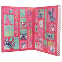 Stitch Stationary Premium-Adventskalender für 24 Tage, offiziell lizenzierte Wei