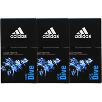 3x adidas Ice Dive je 50ml Eau de Toilette for man frischer langanhaltender Duft