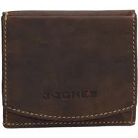 Wiener Schachtel von J.Jones - Leder Geldbörse Leder Brieftasche Geldbeutel Münzbörse Kombibörse Portemonnaie Wienerbörse Unisex (Braun) - präsentiert von ZMOKA®