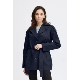 Fransa Wintermantel "Jacke FRNINA", Damen, Gr. M, blau (navy blazer), Obermaterial: 100% Baumwolle CO., Mäntel Wintermantel