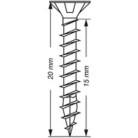 SPAX Universalschraube Senkkopf 4,5 x 20 mm 1000 Stück