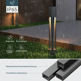 doporro Wegeleuchte grau ⌀120xH700mm IP65 10W 3000K wetterfest
