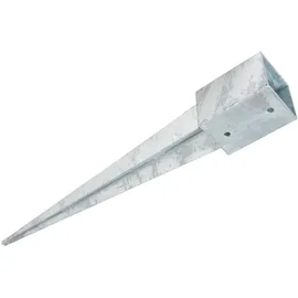 Hadra Einschlagbodenhülsen 91 x 900 mm Stahl