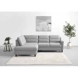 sit&more Ecksofa »Farö L-Form« inklusive Federkern, wahlweise mit Bettfunktion und Bettkasten