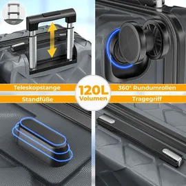 Kesser 4-Rollen 75 cm / 120 l grau
