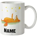 Mr. & Mrs. Panda Personalisierte Tasse Fuchs Sterne - Personalisierte Geschenke, Namen, Tasse mit Namen, Spruch schön, Füchse, Namenstasse,