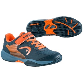 Head Tennisschuhe Sprint Velcro 3.0 (Klett) Allcourt dunkelblau/orange Kleinkinder