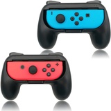 FYOUNG Griffe Halterung für JoyCon Switch & Switch OLED Modell, Controller Grip für JoyCon Halter Zubehör - Schwarz (2 Pack)