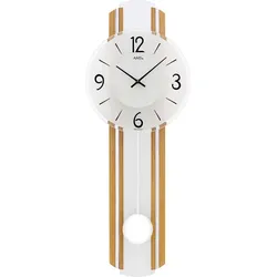 Pendeluhr Wanduhr Holz Aluminium - AMS Modell: 7232
