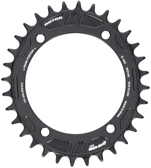 ROTOR Kettenblatt Q-Ring MTB 100x4 MTB für INSpider MTB