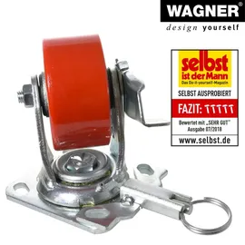 Wagner Schwerlastrolle soft DIRECTION LOCK 3in1 - & Bockrolle, Gusseisen- Einspritzdüsen, Bremse, Tragkraft 400 kg - 04011501