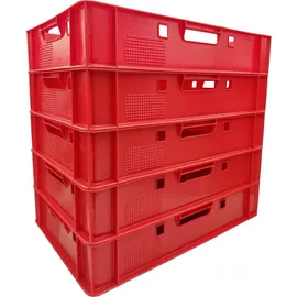 Buri 5x Eurofleischkiste rot E1