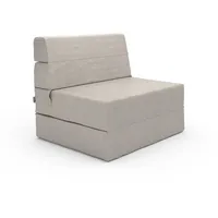 VitaliSpa Sofa Lima, Beige 100 cm mit Schlaffunktion