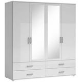 Schlafkontor Pol Power Kleiderschrank Ivar 180 x 190 cm Dekor Weiß