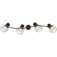 GLOBO Lighting Strahler Metall Graphit, 4x E27