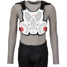 Alpinestars Brustpanzer A-1 M-L Weiß / Schwarz / Rot