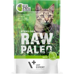 RAW PALEO Katzenfutter für sterilisierte Katzen Wildfleisch 100g