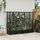 vidaXL Hochbeet mit Rankgitter und Dach 202,5 x 40 x 123 cm Schwarz