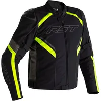 RST Sabre Airbag Textiljacke wasserdicht - Schwarz/Grau/Neon-Gelb - 3XL