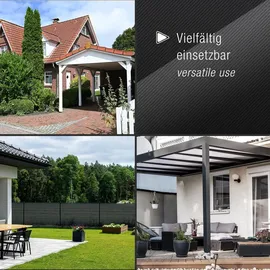 SOTech Zaunpfosten 160 x 160 x 250 mm Silber/Stahl