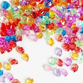 luxuskollektion 100 Stück Groß Edelsteine für Kinder, Glassteine Bunt, Kristalle Deko