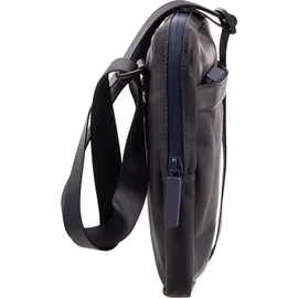 h2nd CityLights CL.14275 Umhängetasche Leder/Canvas Navy