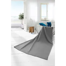 MY HOME Wohndecke My Home, my home, mit hohem Baumwollanteil, made in Germany grau