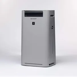 Sharp UA-HG60E-L Luftreiniger mit Luftbefeuchter für Räume bis zu 50 qm, 3-Stufen Filtersystem (Vorfilter, Geruchsfilter, HEPA-Filter), grau