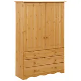 Wäscheschrank HOME AFFAIRE "Minik", beige (natur gebeizt, gewachst), B:95cm H:140cm T:35cm, Massivholz, Schränke, aus schönem massivem Kiefernholz, in unterschiedlichen Farbvarianten