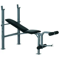 HOMCOM Multi Trainingsbank Stahl, Kunststoff, Schaumstoff (EVA)