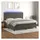 vidaXL Boxspringbett 200 x 200 cm Dunkelgrau