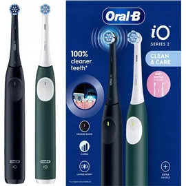 Oral-B iO Series 2 Night Black + 2. Handstück Forest Green